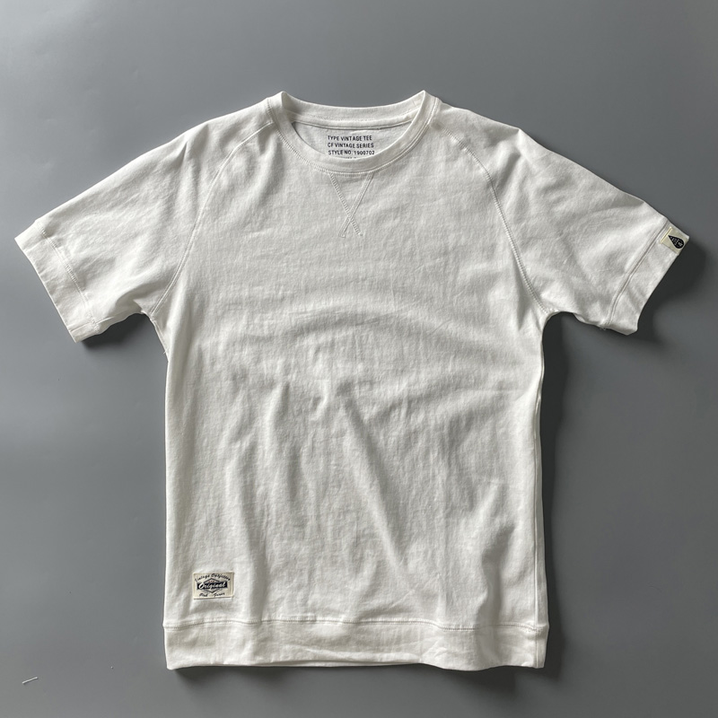 Mens Retro Crew-Neck Short-Sleeve T-Shirt 6