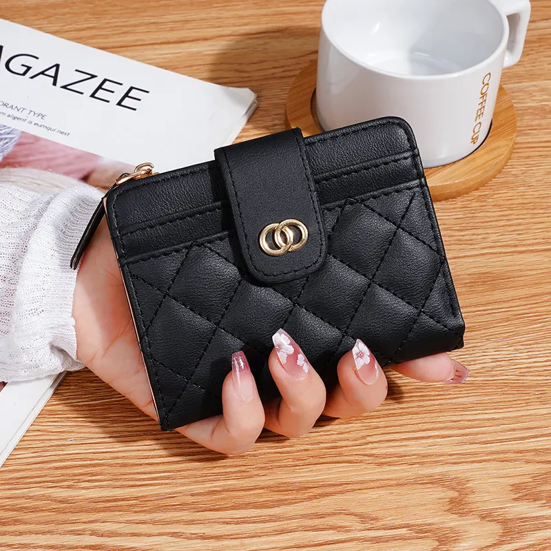 Women's Wallet Classic Style Embroidery Thread Multi-card-slot Coin Purse