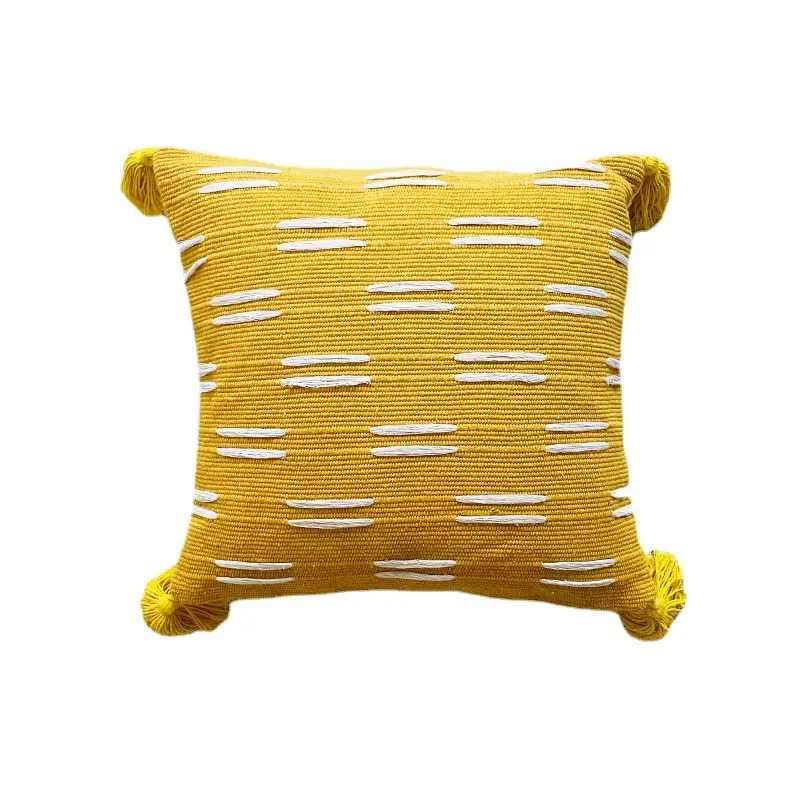 Bohemian Fringe Lines Pillow Cover