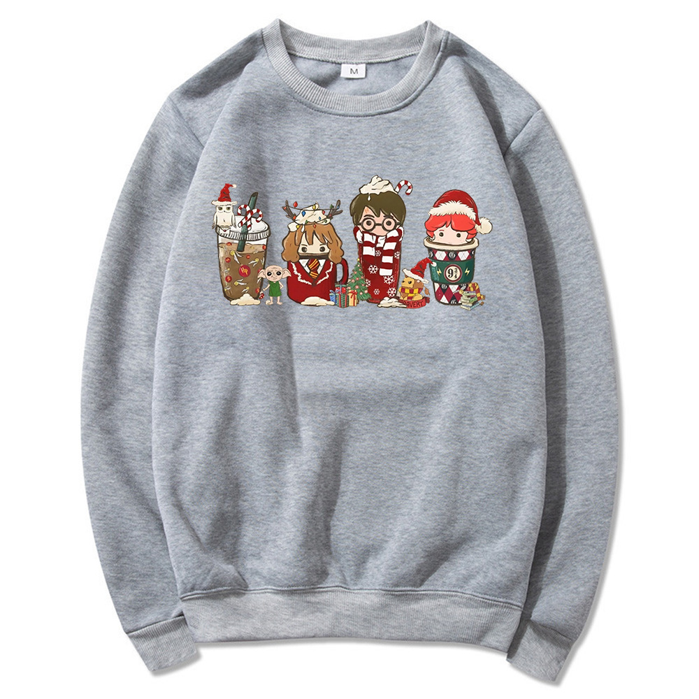 Women's Magic Wizard Christmas Sweatshirt Light Gray - Shop at LoveMi