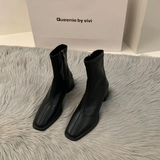 Women's Fashion Brown Martin Boots Black - Shop at LoveMi