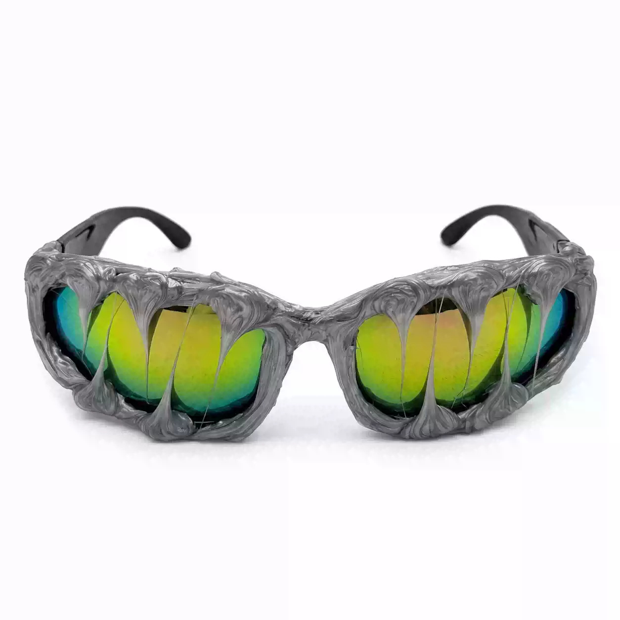Halloween Quirky Shark-tooth Novelty Sunglasses (Gray)