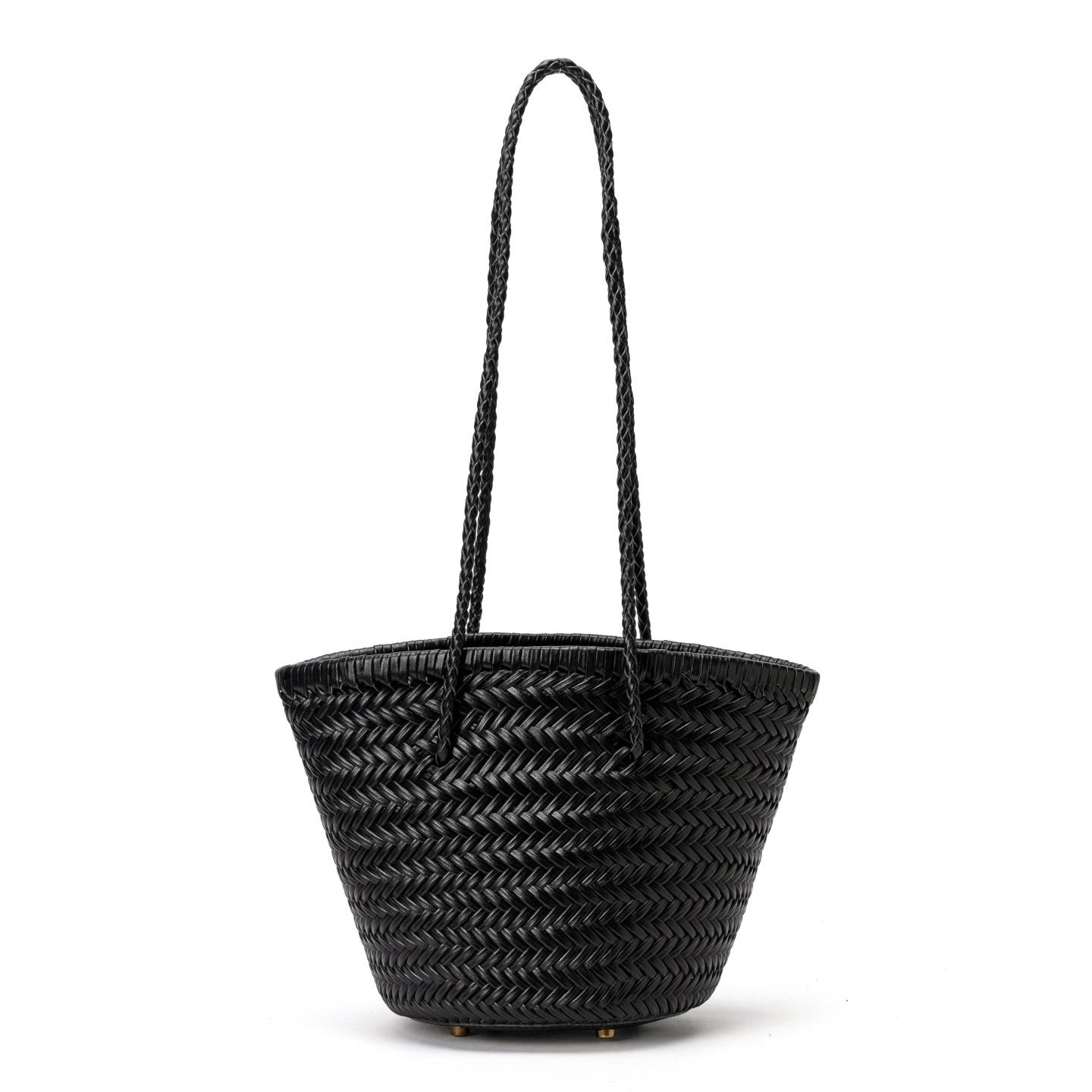 Leather Bucket Crossbody Bag