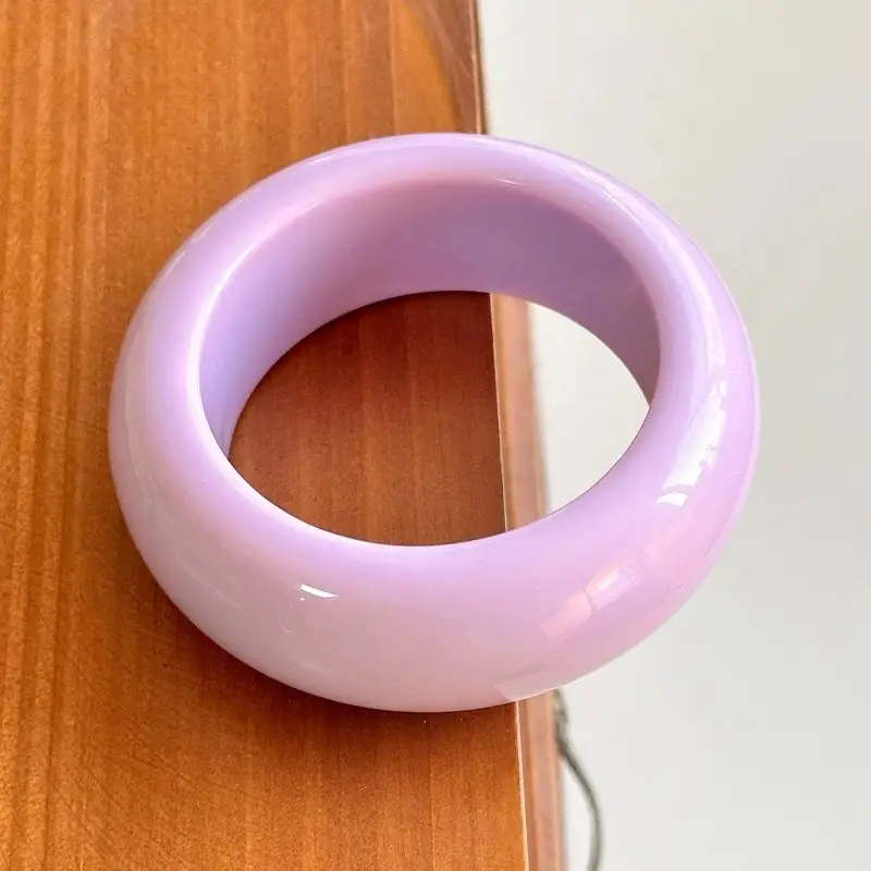 New Simple Spring And Summer Colorful Round Geometric Resin Bracelet