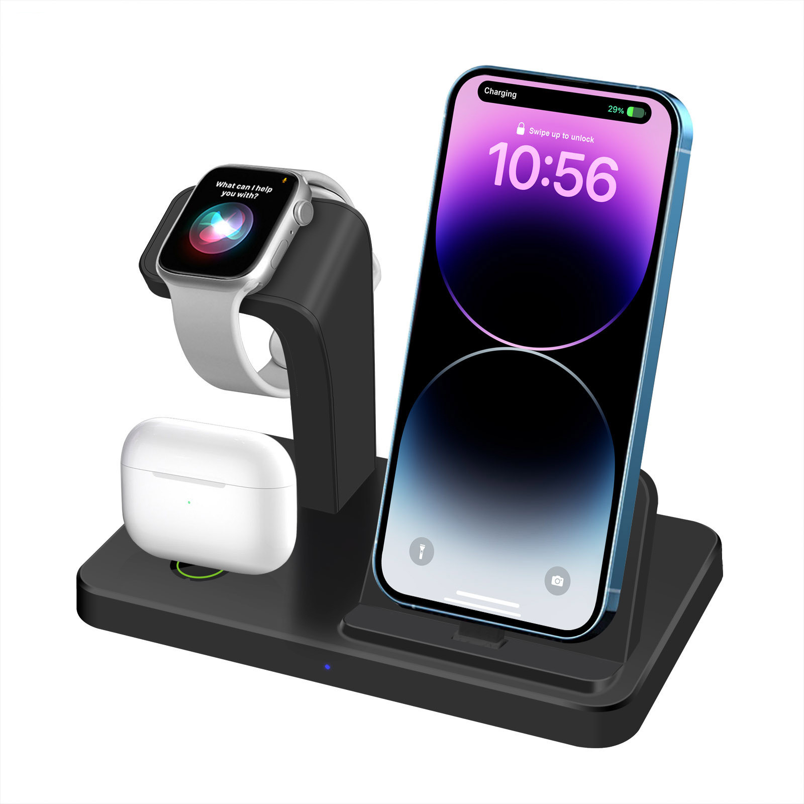 New Vertical Three-in-one Charger Watch Wireless Charger Direct Charging - Image 6