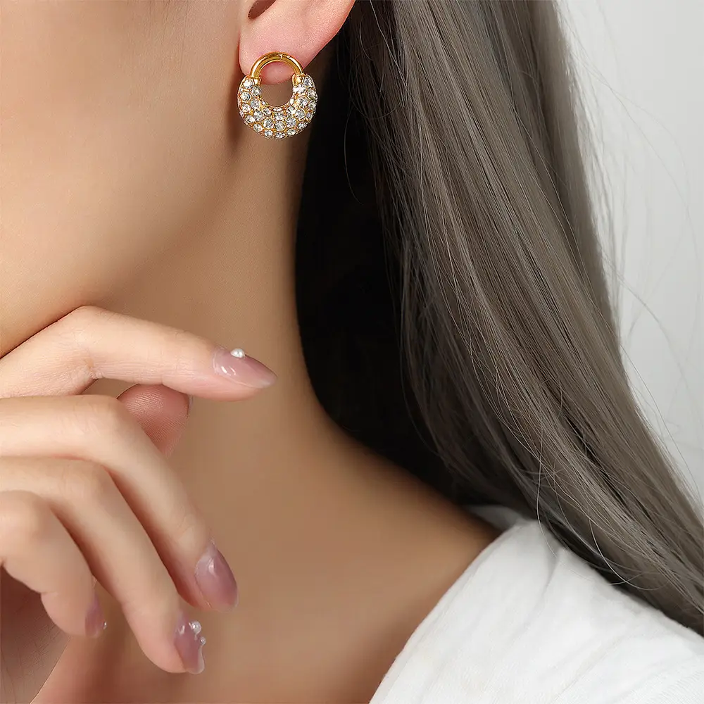 Personalized Geometric Titanium Steel Earrings
