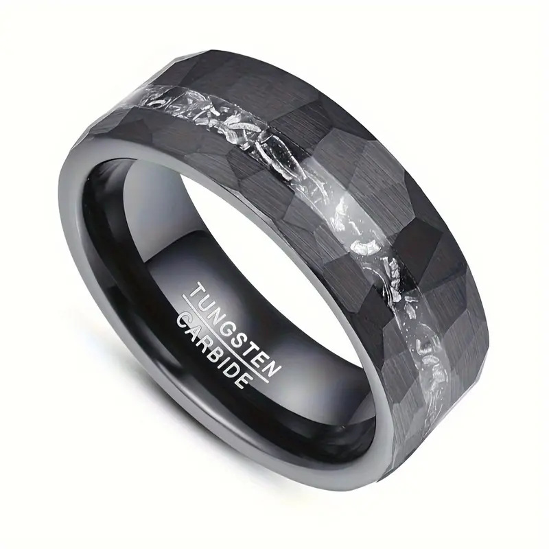 Men's Business Simplicity Niche Tungsten Ring