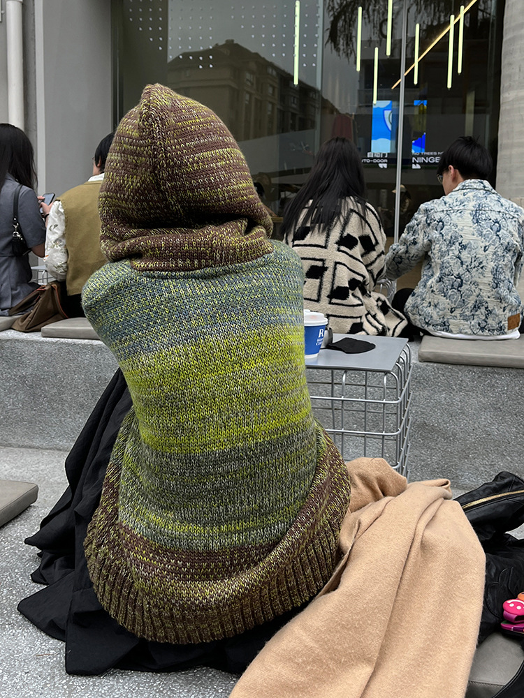 Thickened Short Winter Cardigan Women's Sweater Coat Graph Color - Shop at LoveMi