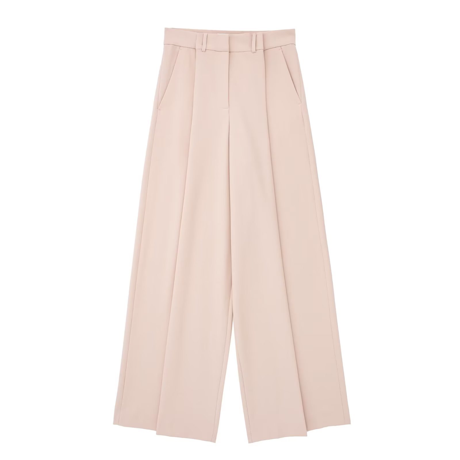 Straight Suit Coat Plus Wide Leg Pants Suit