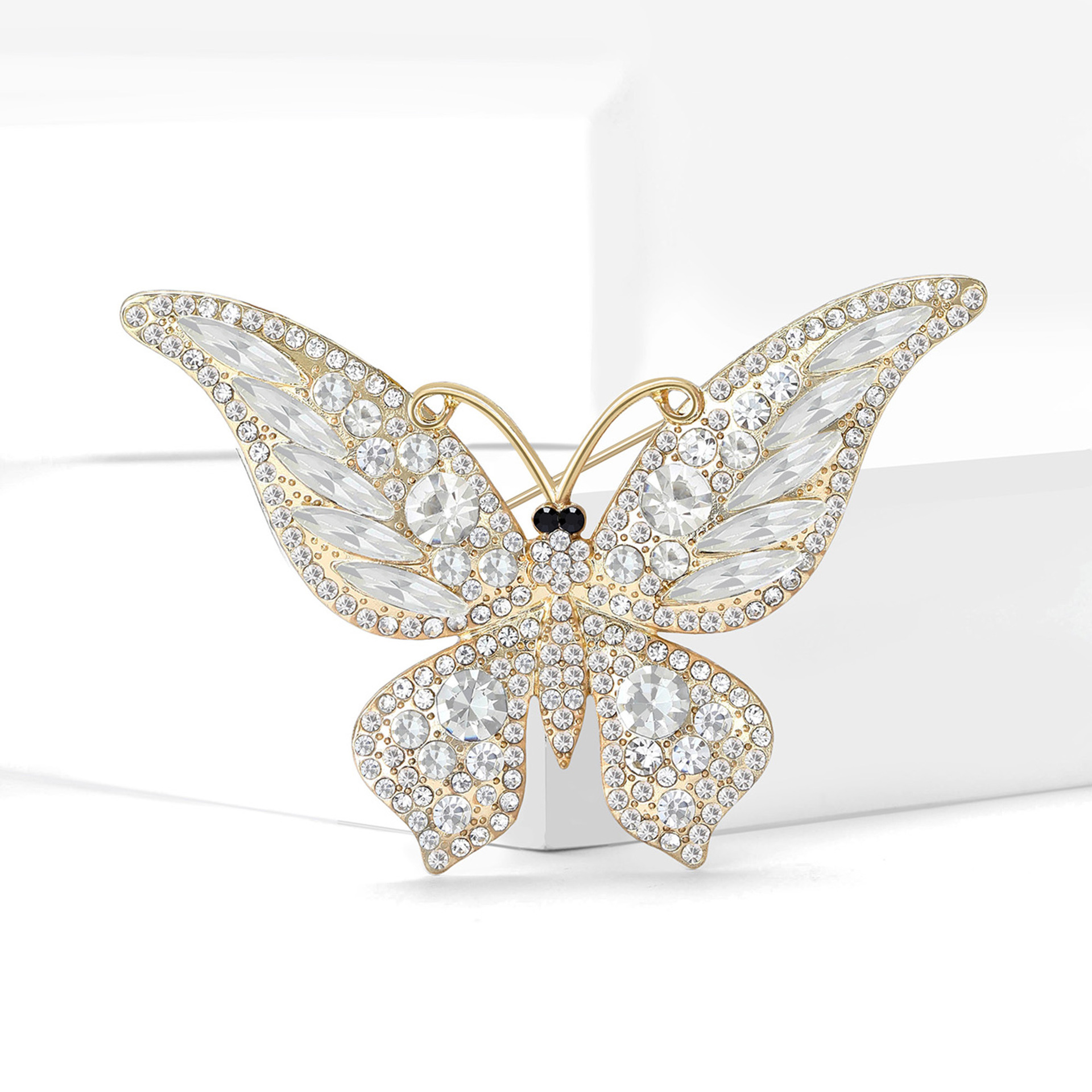 Rhinestone Butterfly Brooch, picture 2 of 11