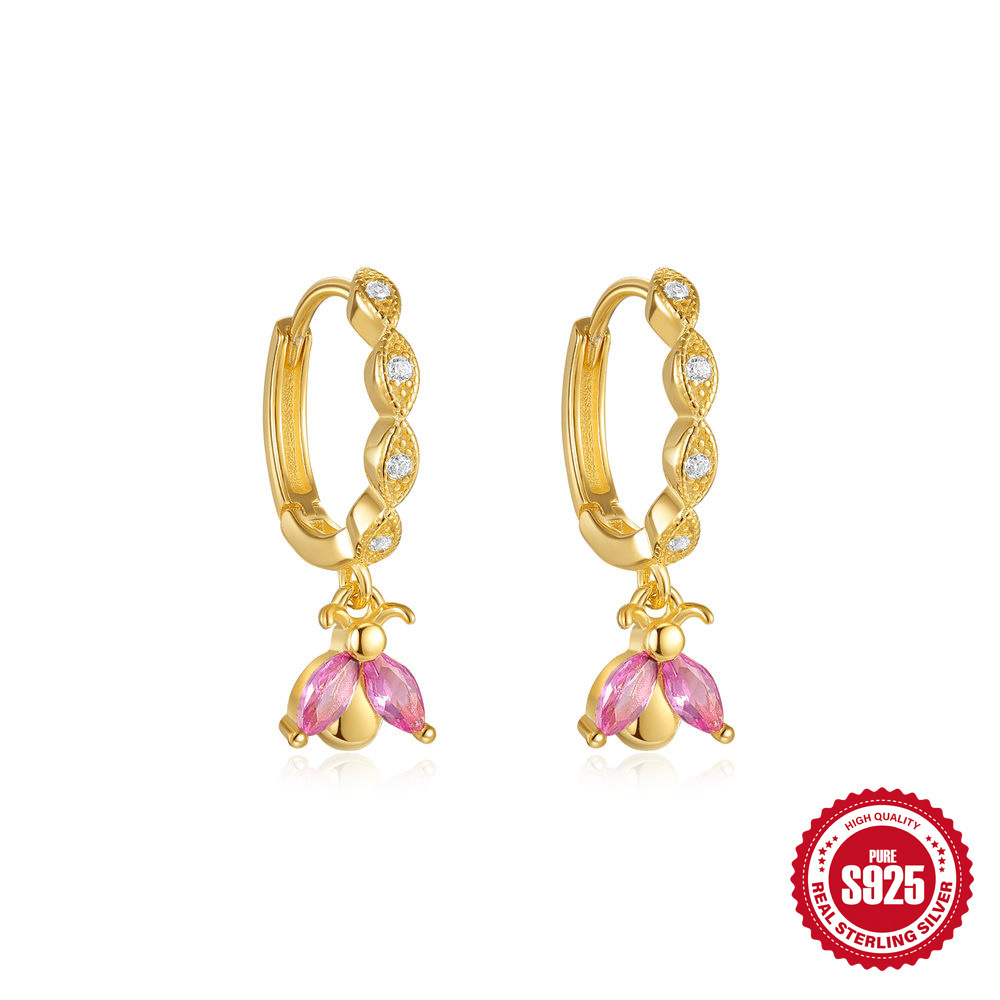 S925 Sterling Silver Diamond Ear Ring