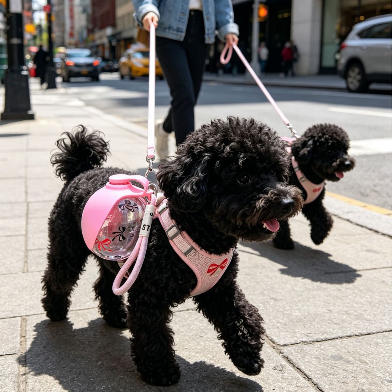 Bouteille d'eau pliable pour chien et chat — Gourde silicone à crochet 8