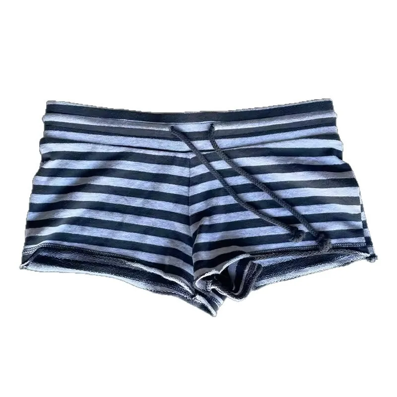 Camouflage Comfort And Casual Sports High Waist Shorts - Stripes-Xl