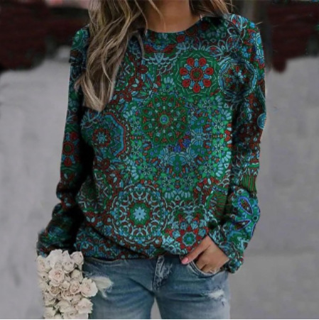 Comfortable Casual Loose Round Neck Sweater 09Color - Shop at LoveMi