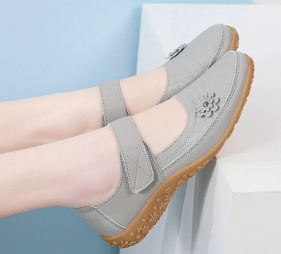 Leather Low-Top Flats, picture 2 of 7