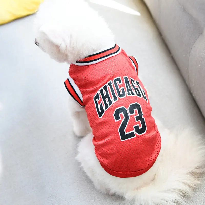 Pet Clothes Basketball Vest Large Mesh Summer Dog