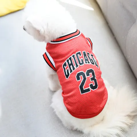 Pet Clothes Basketball Vest Large Mesh Summer Dog