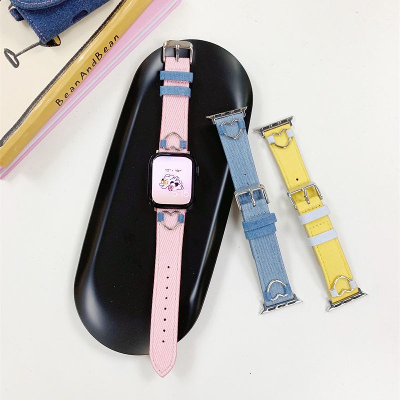 Title 6, Heart Buckle Canvas Denim Strap