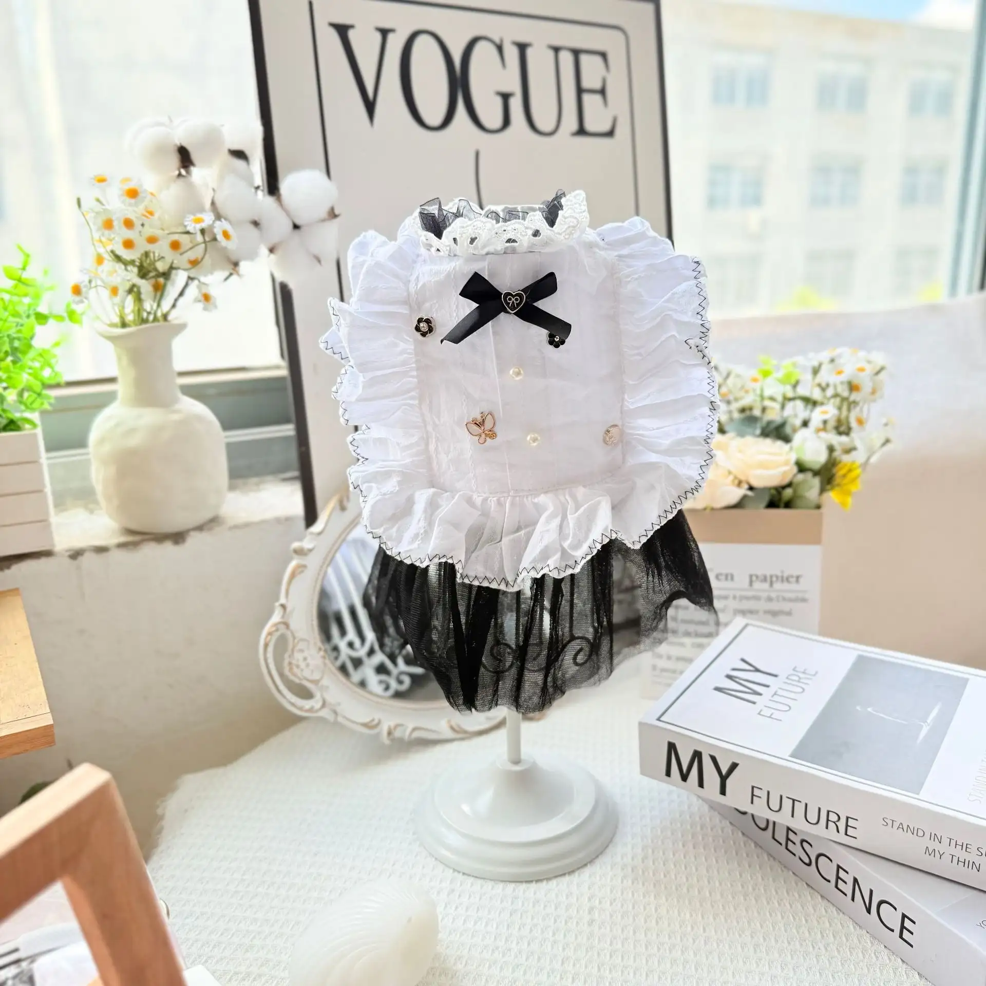 Pet Factory In Stock Wholesale Pet Dog Clothes Waltz Gauze Skirt