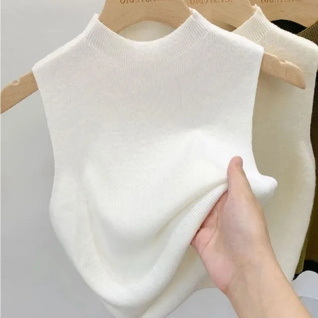 Knitted Strappy Sleeveless Tank Top Women White - Shop at LoveMi