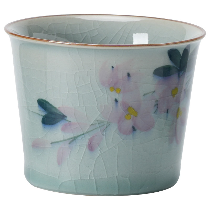 Hand Drawn Magnolia Large Tea Cup