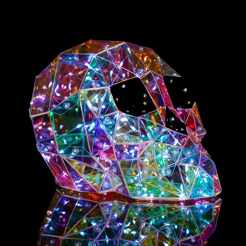 Title 4, Colorful Skull Party Decoration Luminous