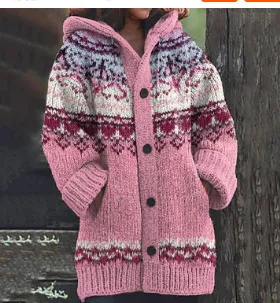 Ethnic Print Women's Casual Cloak Coat Jlwtsx556 L - Shop at LoveMi