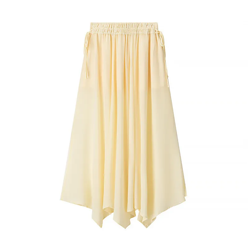 Long Fashion Ruffled Design Suit - Skirt-L