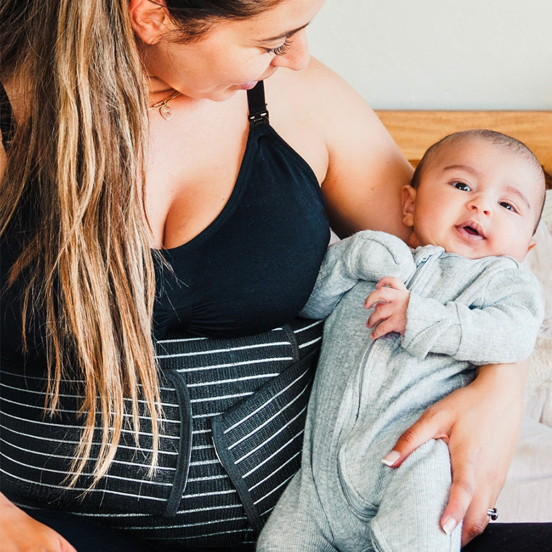 Breathable confinement corset belt for postpartum recovery
