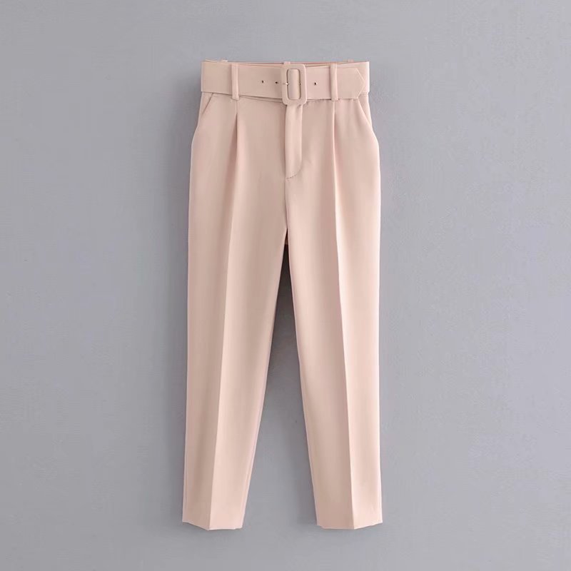 Title 27, Multicolor pleated harem pants with solid color...