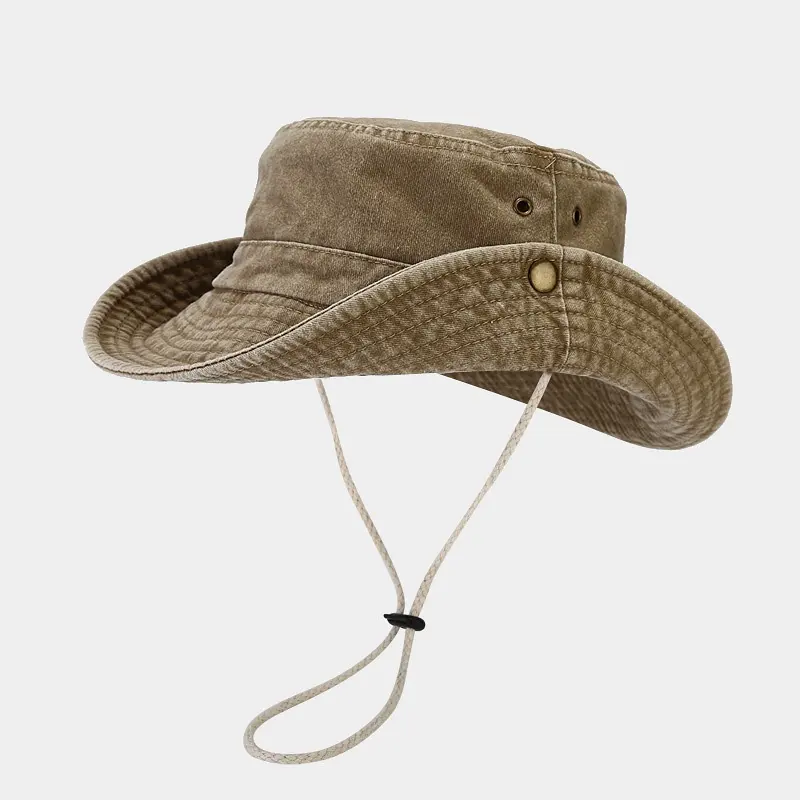 Spring and Summer New Patchwork Big Brim Washed Old