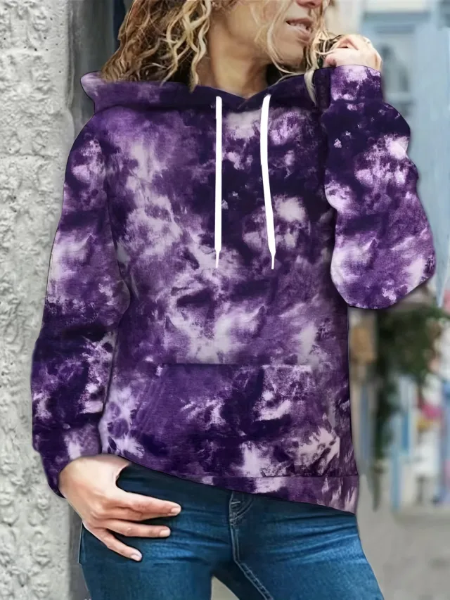 Vintage Plaid Hooded Sweatshirt Casual Drawstring 5Color 5Xl - Shop at LoveMi