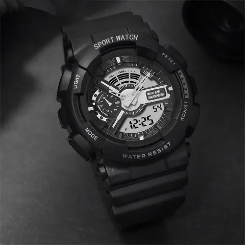 Sports Student Waterproof Electronic Watch Wind Net Red Couple