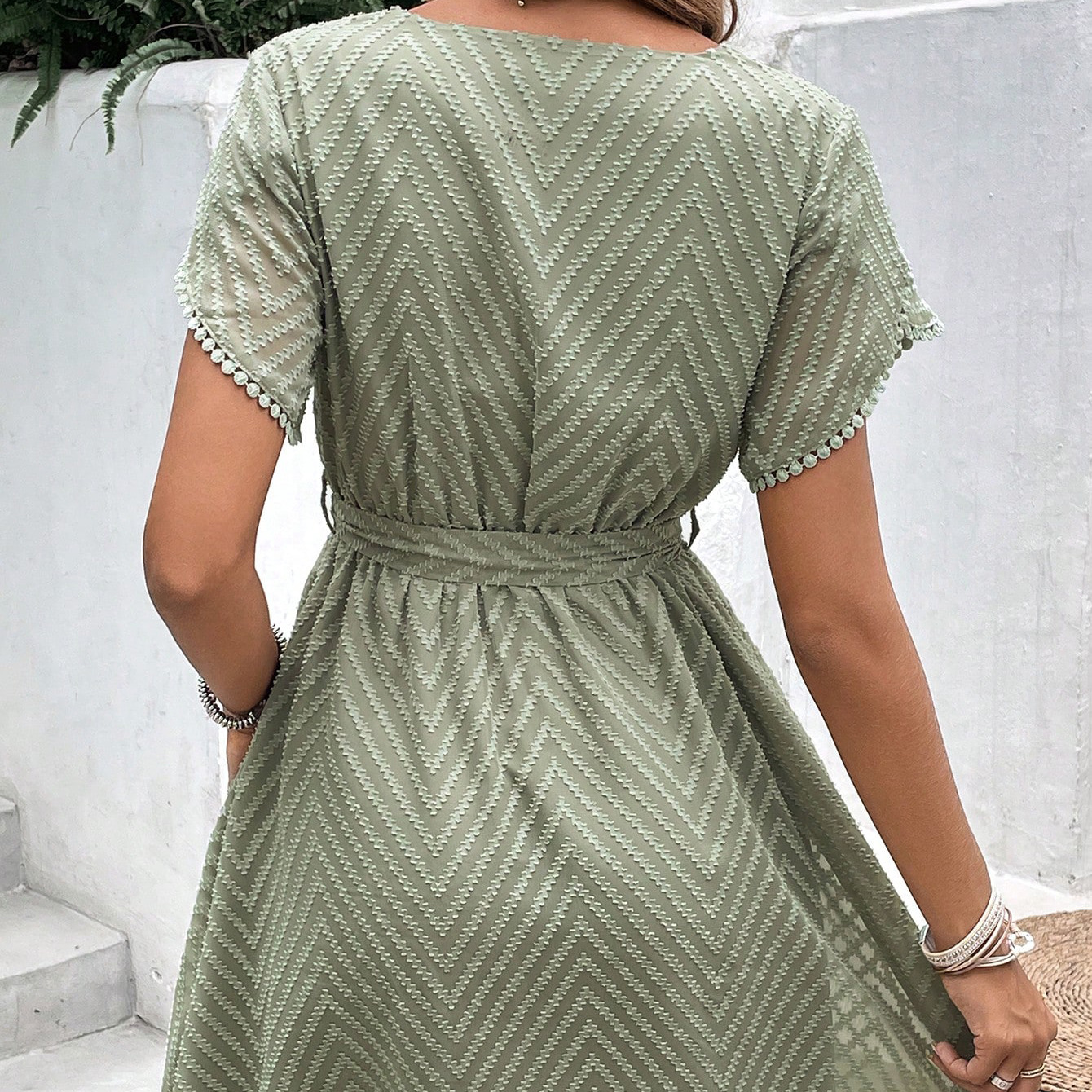 V-neck European And American Women's Clothing Dress