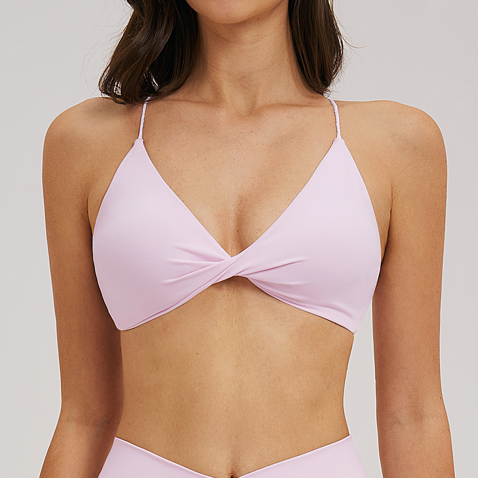 V-neck Thin-strapped Back-flattering Casual Yoga Bra