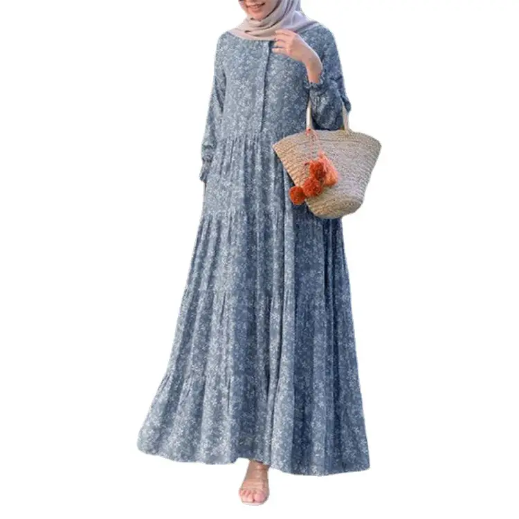Women's Strap Type Round Neck Swing Dress