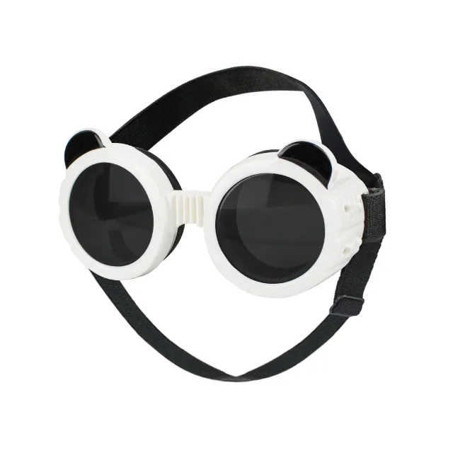 Dog Sun Sunshade Sunglasses Goggles Cat Headdress UV Protection Pet Supplies Black And White - Shop at LoveMi