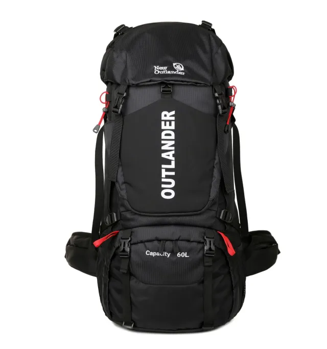 Outdoor Sports On Foot Backpack 60l Large Capacity Black - Shop at LoveMi