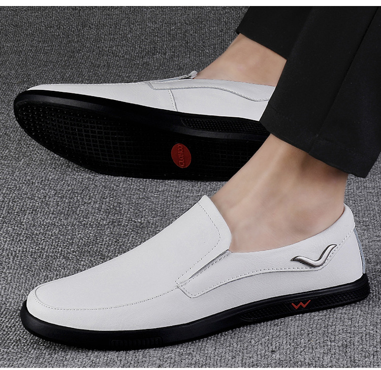 Cowhide Men's Business Casual Leather Shoes Breathable And Comfortable