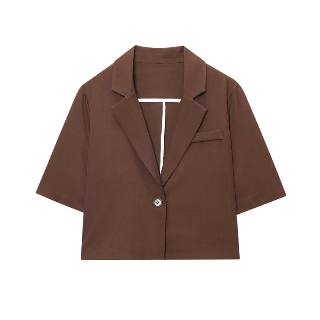 Blazer And Beaded Belt Casual Shorts Top - Shop at LoveMi
