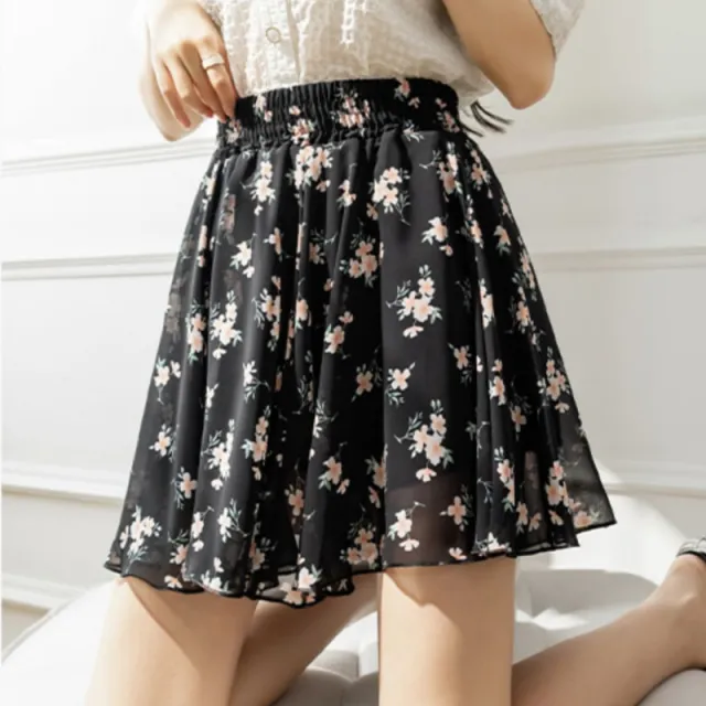 Plus Size Plump Girls Chiffon Floral Dress Children's Summer Black - Shop at LoveMi