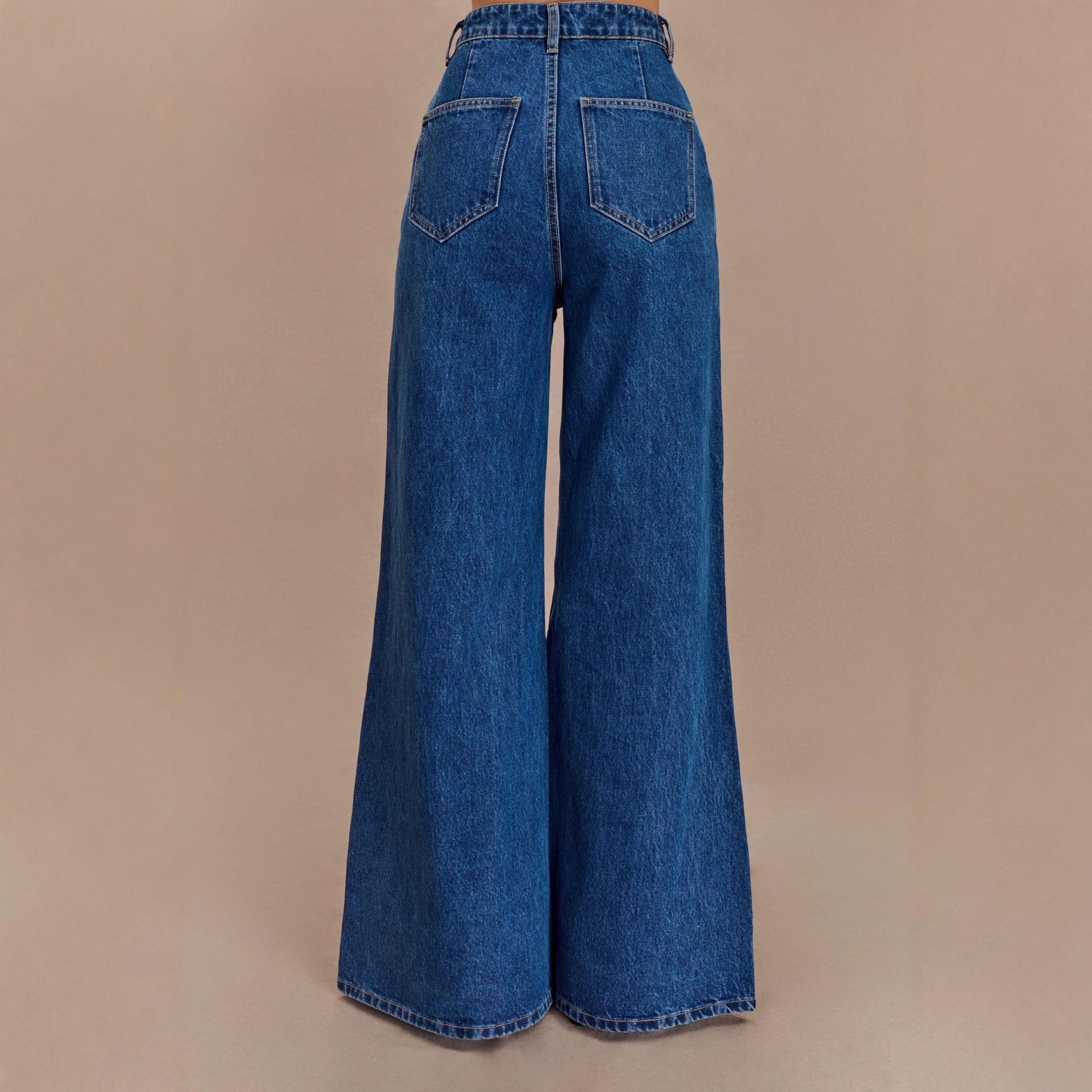 European And American Graceful And Fashionable Wide Leg Jeans Loose Ladies - Image 4