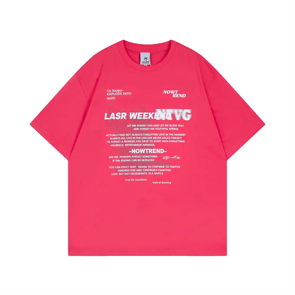 Letter Print Short-sleeve Casual Men