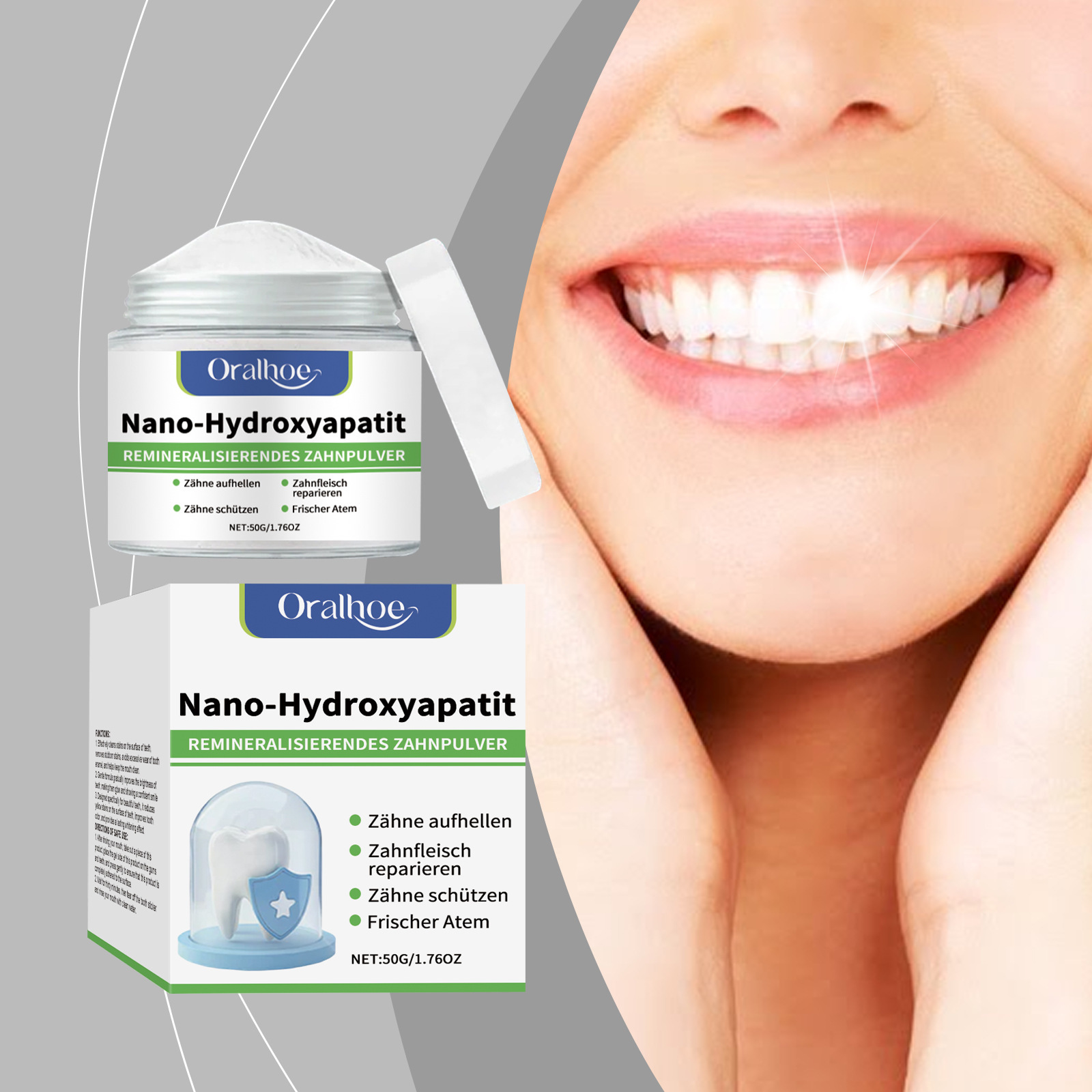 Oral Care Tooth Powder For Fresh Bright Clean And Healthy Teeth Every Day