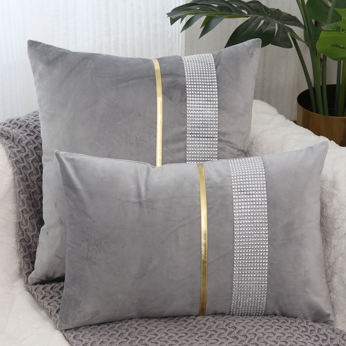 Velvet Headboard Cushion Pillow, picture 2 of 12