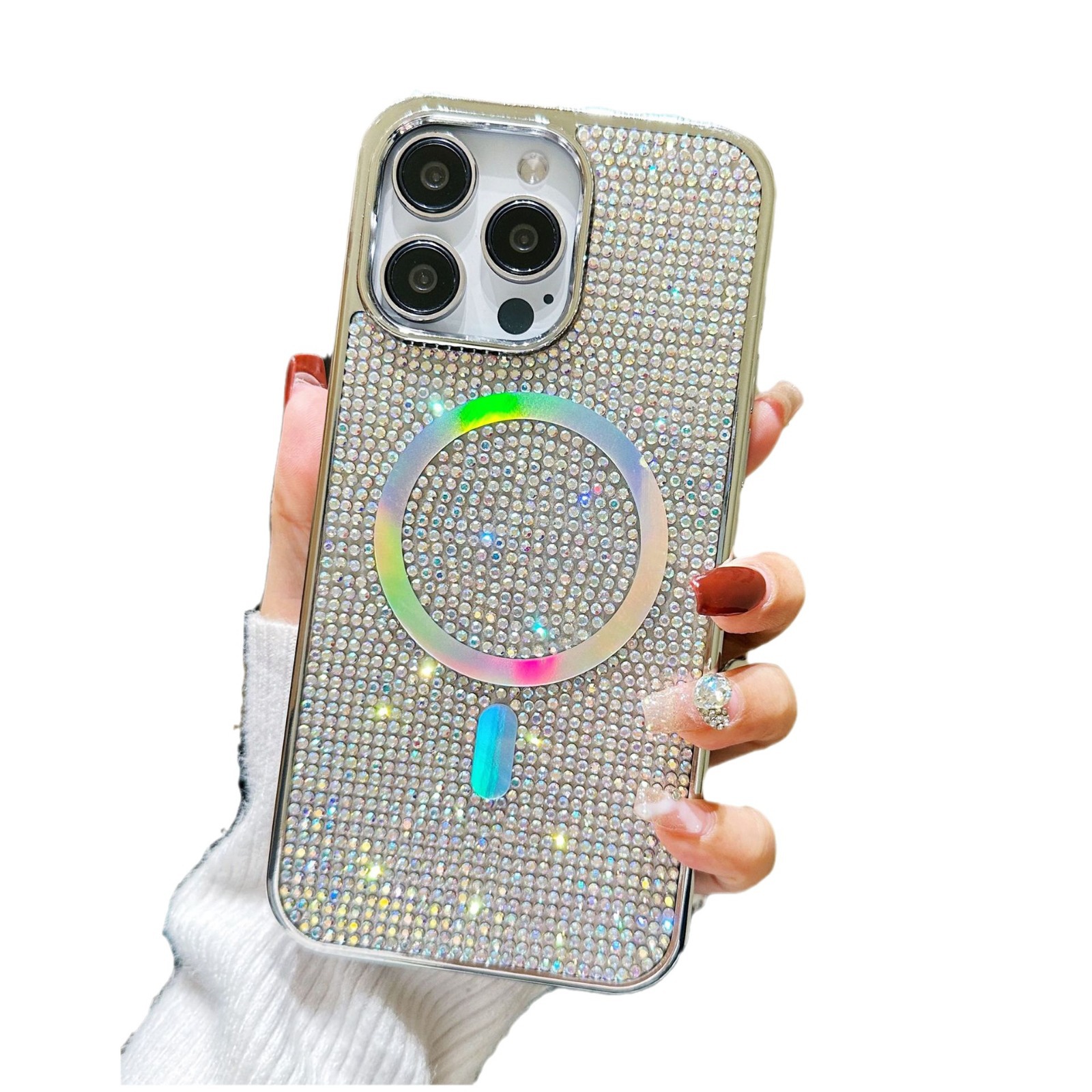 Phone Case Rhinestone Electroplating Protective Sleeve - Image 2