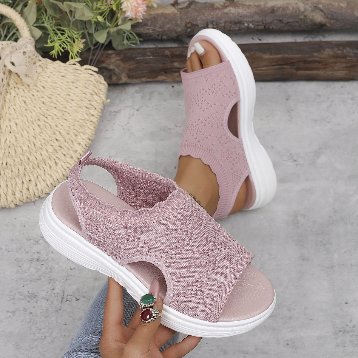 Flyknit Slip-On Sandals, picture 7 of 7
