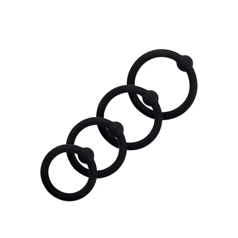 Silicone Cock Ring Four-piece High Tensile Silicone Ring Male Toys 6