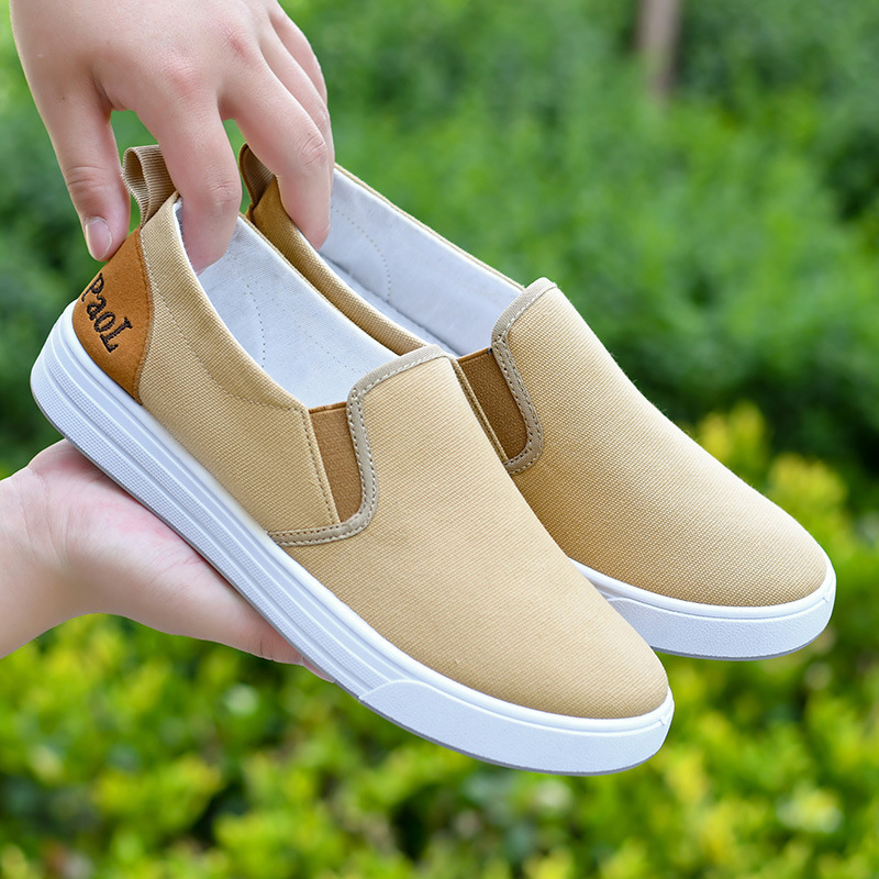 Mens Dad Casual Canvas Sneakers Comfortable Slip-on Design thumbnail 7