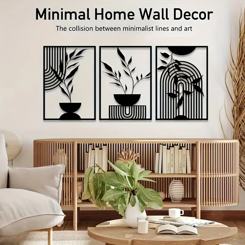 Minimalist Abstract Art Metal Wall Decor